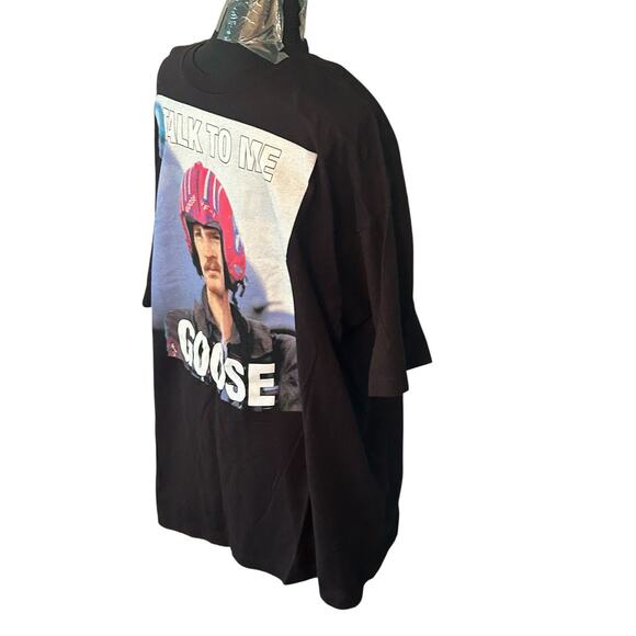 Top Gun “Talk To Me Goose” 80's Movie Fighter Pilot 3XL Black Shirt - Picture 3 of 5